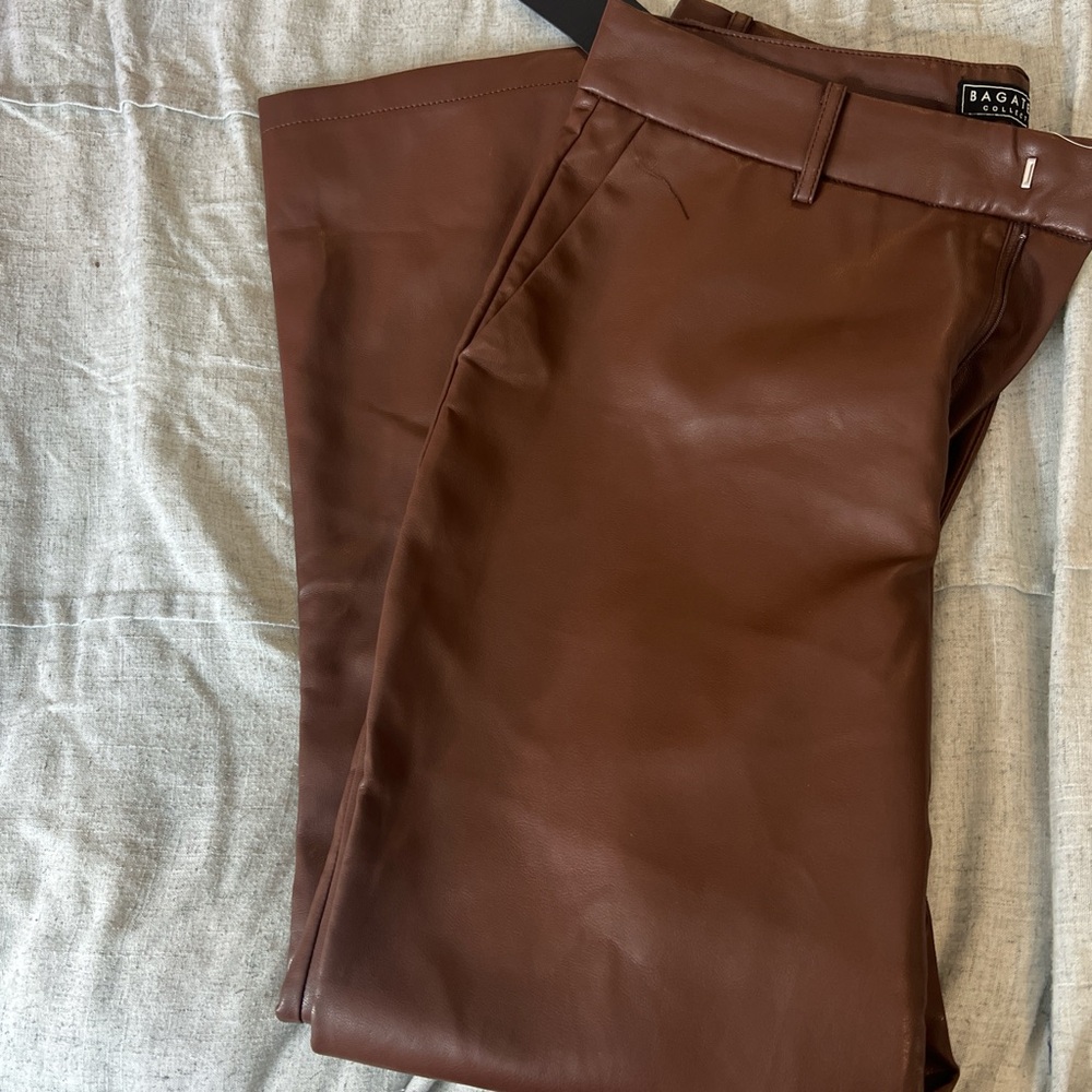Bagatelle Chocolate Leather Trousers